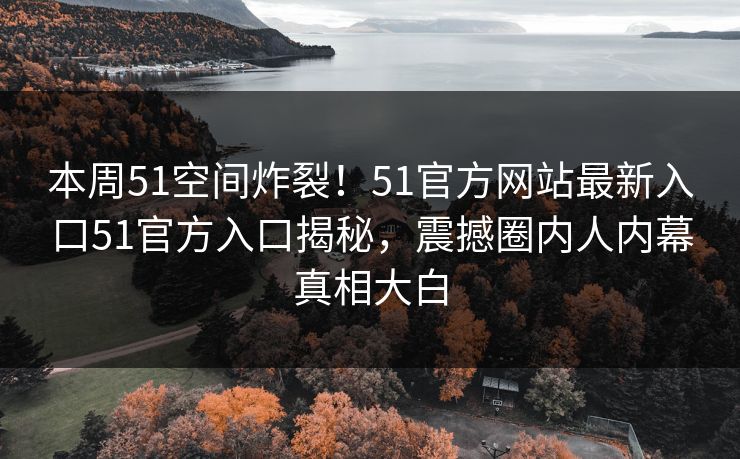 本周51空间炸裂！51官方网站最新入口51官方入口揭秘，震撼圈内人内幕真相大白