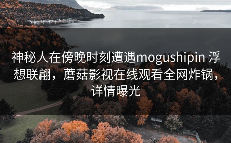 神秘人在傍晚时刻遭遇mogushipin 浮想联翩，蘑菇影视在线观看全网炸锅，详情曝光